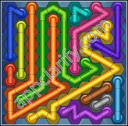 Pipe Lines: Hexa Size 11 Mania Level 133 Solution