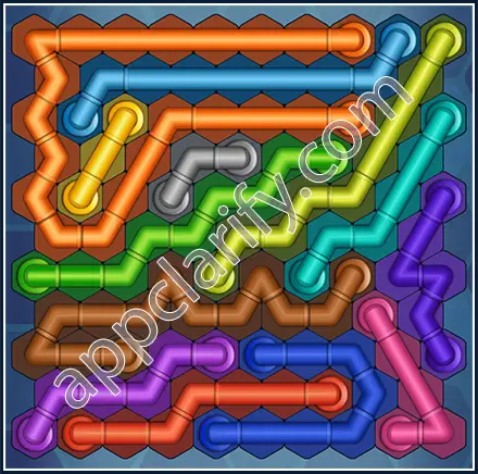 Pipe Lines: Hexa Size 11 Mania Level 134 Solution