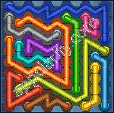 Pipe Lines: Hexa Size 11 Mania Level 139 Solution