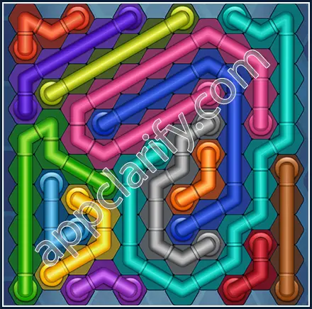 Pipe Lines: Hexa Size 11 Mania Level 141 Solution