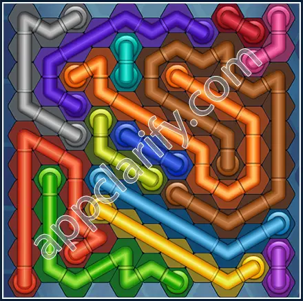 Pipe Lines: Hexa Size 11 Mania Level 144 Solution