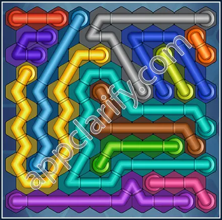 Pipe Lines: Hexa Size 11 Mania Level 16 Solution