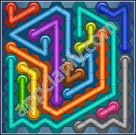 Pipe Lines: Hexa Size 11 Mania Level 17 Solution