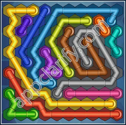Pipe Lines: Hexa Size 11 Mania Level 21 Solution