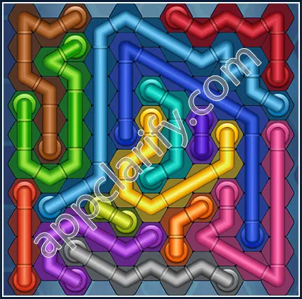 Pipe Lines: Hexa Size 11 Mania Level 23 Solution