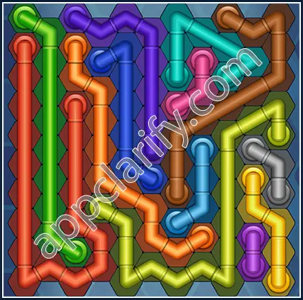Pipe Lines: Hexa Size 11 Mania Level 25 Solution