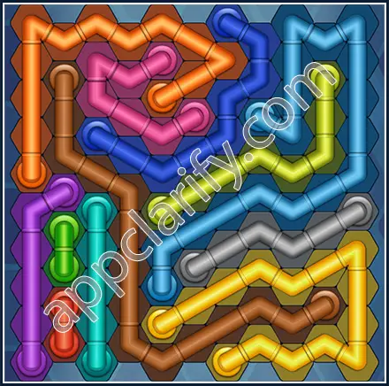 Pipe Lines: Hexa Size 11 Mania Level 27 Solution