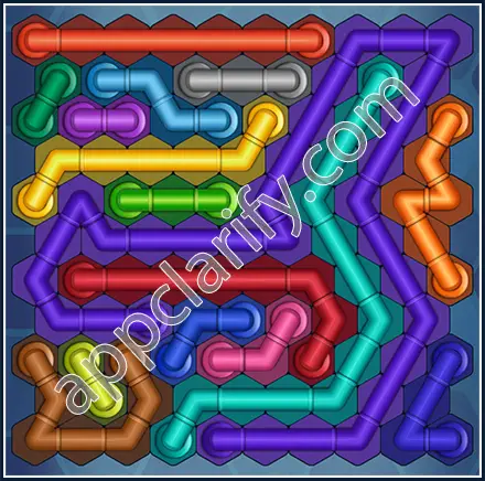 Pipe Lines: Hexa Size 11 Mania Level 28 Solution