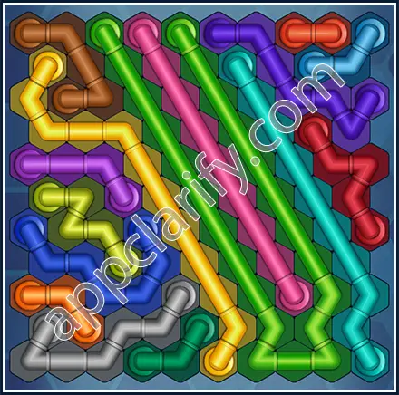 Pipe Lines: Hexa Size 11 Mania Level 33 Solution