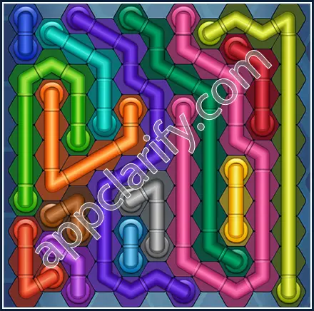 Pipe Lines: Hexa Size 11 Mania Level 34 Solution