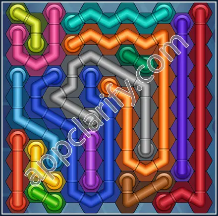 Pipe Lines: Hexa Size 11 Mania Level 45 Solution