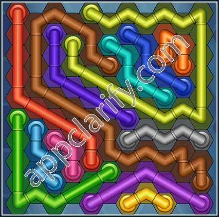 Pipe Lines: Hexa Size 11 Mania Level 51 Solution