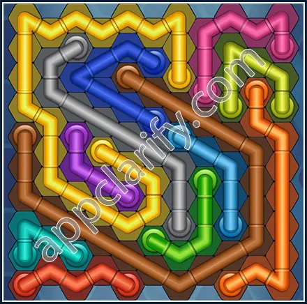 Pipe Lines: Hexa Size 11 Mania Level 53 Solution