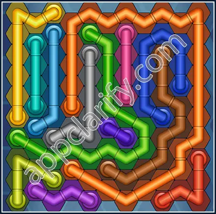 Pipe Lines: Hexa Size 11 Mania Level 57 Solution
