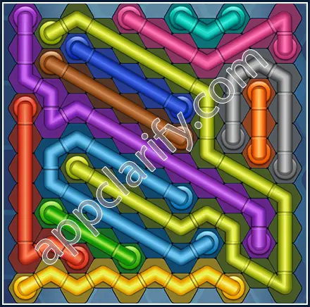 Pipe Lines: Hexa Size 11 Mania Level 58 Solution