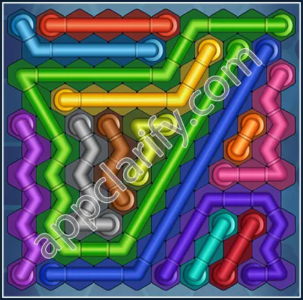 Pipe Lines: Hexa Size 11 Mania Level 59 Solution