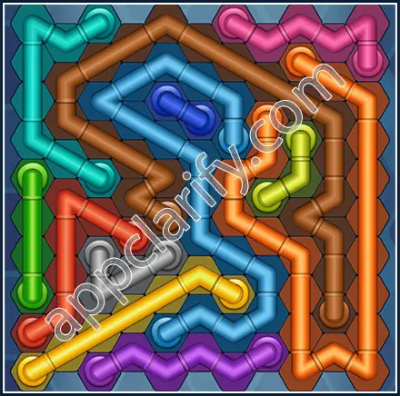 Pipe Lines: Hexa Size 11 Mania Level 65 Solution