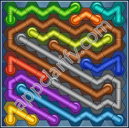 Pipe Lines: Hexa Size 11 Mania Level 70 Solution