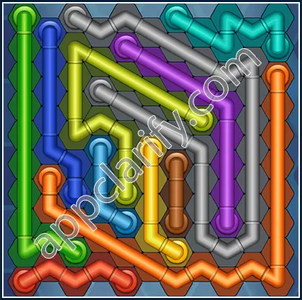 Pipe Lines: Hexa Size 11 Mania Level 71 Solution