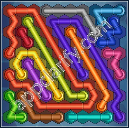 Pipe Lines: Hexa Size 11 Mania Level 74 Solution