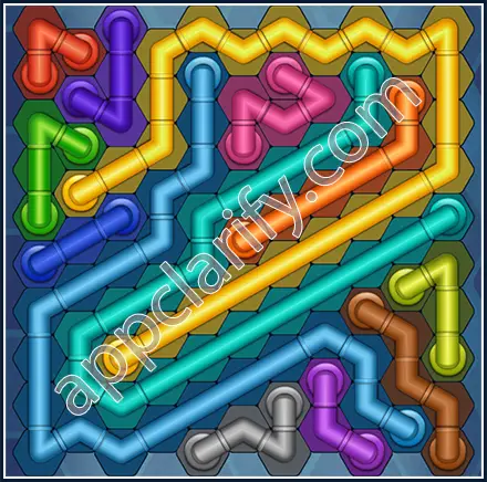 Pipe Lines: Hexa Size 11 Mania Level 76 Solution