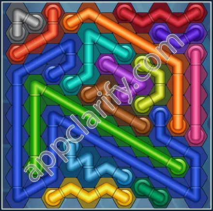 Pipe Lines: Hexa Size 11 Mania Level 81 Solution