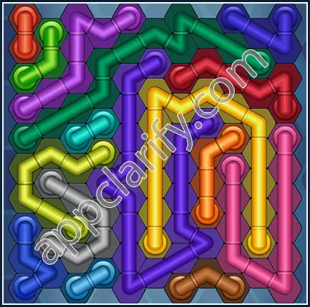 Pipe Lines: Hexa Size 11 Mania Level 82 Solution