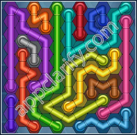 Pipe Lines: Hexa Size 11 Mania Level 84 Solution