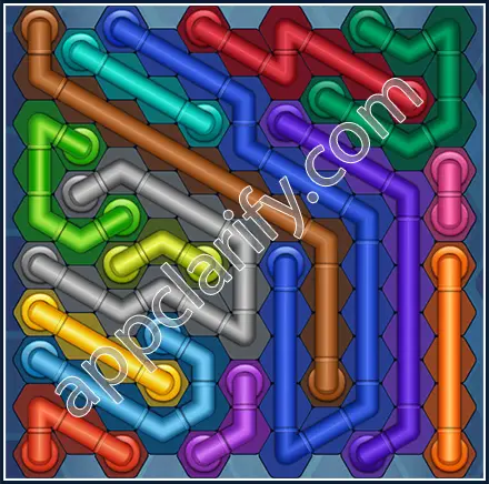 Pipe Lines: Hexa Size 11 Mania Level 85 Solution