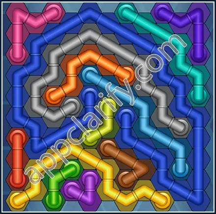 Pipe Lines: Hexa Size 11 Mania Level 87 Solution