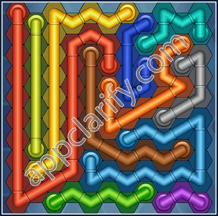 Pipe Lines: Hexa Size 11 Mania Level 9 Solution