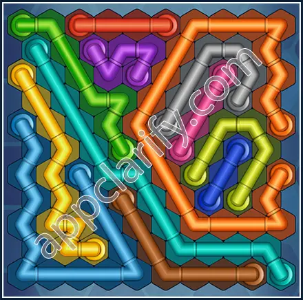 Pipe Lines: Hexa Size 11 Mania Level 93 Solution