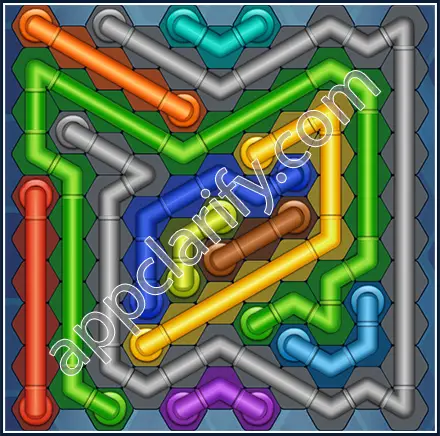 Pipe Lines: Hexa Size 11 Mania Level 95 Solution