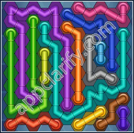 Pipe Lines: Hexa Size 11 Mania Level 96 Solution