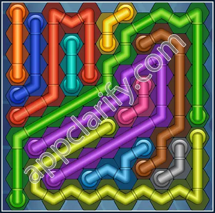 Pipe Lines: Hexa Size 11 Mania Level 97 Solution