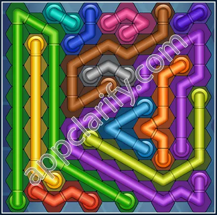 Pipe Lines: Hexa Size 11 Mania Level 98 Solution