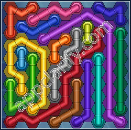 Pipe Lines: Hexa Size 11 Mania Level 99 Solution