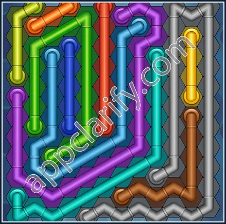 Pipe Lines: Hexa Size 12 Mania Level 103 Solution