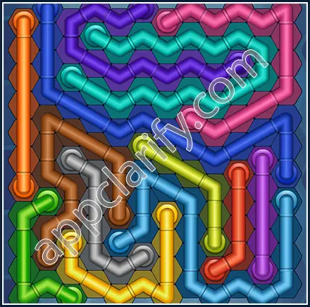 Pipe Lines: Hexa Size 12 Mania Level 107 Solution