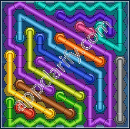 Pipe Lines: Hexa Size 12 Mania Level 109 Solution