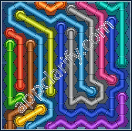 Pipe Lines: Hexa Size 12 Mania Level 11 Solution