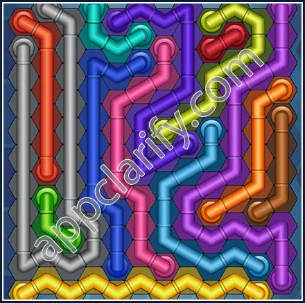 Pipe Lines: Hexa Size 12 Mania Level 127 Solution