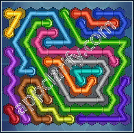 Pipe Lines: Hexa Size 12 Mania Level 128 Solution
