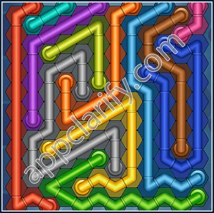 Pipe Lines: Hexa Size 12 Mania Level 130 Solution
