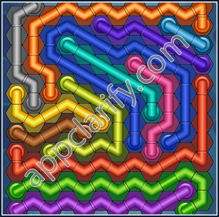 Pipe Lines: Hexa Size 12 Mania Level 132 Solution