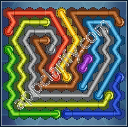 Pipe Lines: Hexa Size 12 Mania Level 135 Solution