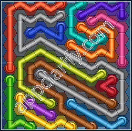 Pipe Lines: Hexa Size 12 Mania Level 14 Solution