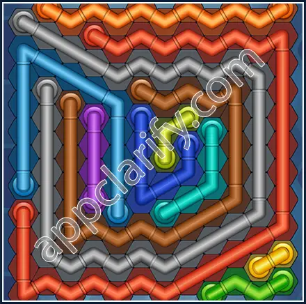 Pipe Lines: Hexa Size 12 Mania Level 140 Solution