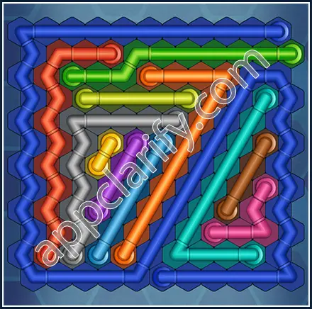 Pipe Lines: Hexa Size 12 Mania Level 141 Solution