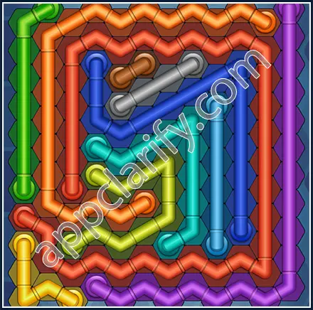 Pipe Lines: Hexa Size 12 Mania Level 143 Solution